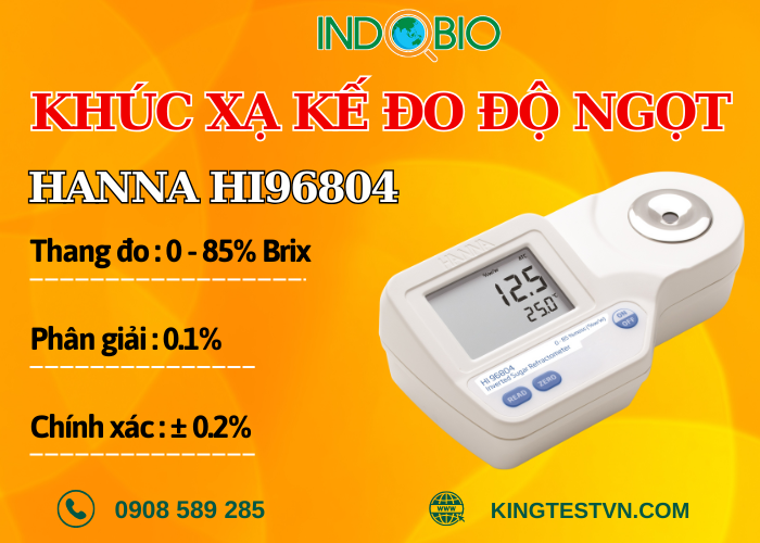 Khúc xạ kế đo độ ngọt Hanna HI96804